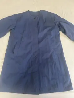 ⭐︎美品⭐︎無印良品⭐︎撥水ノーカラーコート　ネイビー M