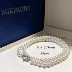 現行クラスプ✨MIKIMOTO Mチャーム パールネックレス アコヤ 5mm