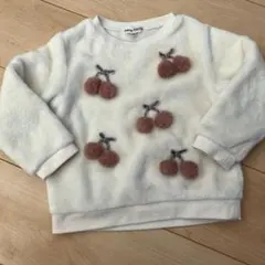 any FAM モコモコトレーナー 100 さくらんぼ