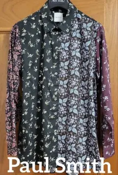 Paul Smith　花柄　XＬ　長袖シャツカラーブラウスのサムネイル