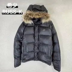 希少 RUSS-K リアルファー 光沢 短丈 ダウンジャケット