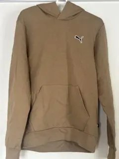 PUMA ブラウン フード付きパーカー M