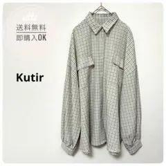 ⭐︎美品⭐︎Kutir【クティール】ビッグシルエットチェックシャツのサムネイル