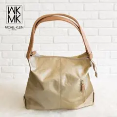 ミッシェルクレイン 未使用タグ付き　ゴールド トートバッグ 牛革　上品　高級
