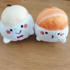 おさかなくるっと お寿司のぬいぐるみマスコット 2種セット