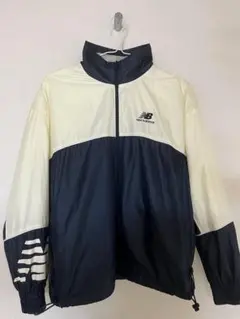 New Balance ジップアップジャケット ネイビー/クリーム