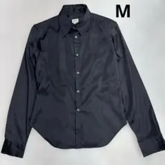 カルバンクライン　ブラックシャツ　光沢あり　Mサイズ
