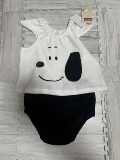 新品 PEANUTS スヌーピー ベビー服 70-80cm ブルマスーツ