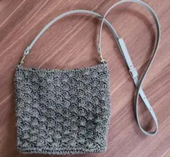 ハンドメイドポシェット　手編み
