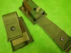 2個SET極上ウッド迷彩HIGH EXポーチ沖縄米軍放出サバゲーミリタリUSMC