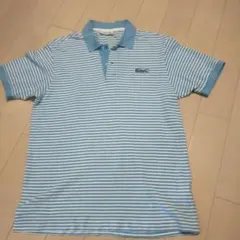 な-ぴい様専用LACOSTE 水色ストライプポロシャツL