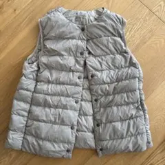 無印良品　ベージュ　ダウンベスト M