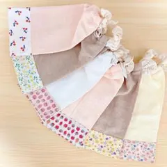 おりこうエプロン　食事タオル　食事エプロン　タオルエプロン　北欧　フルーツ