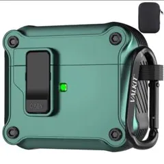 Valkit Airpods 第3世代ケース カバー ロック付き　グリーン 緑
