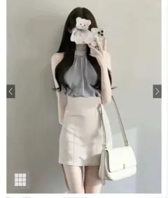 GRL インパン裏地付きハイウエストミニスカート