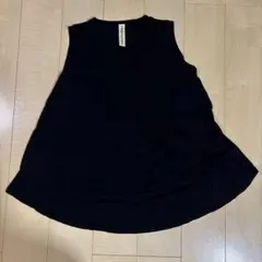 nagonstans カットソー　ENFOLD 黒　ブラック　ノースリーブ