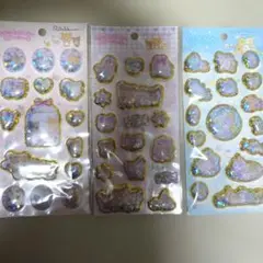 リラックマ すみっコぐらし キラッとぷくぷくエアーシール 3枚セット