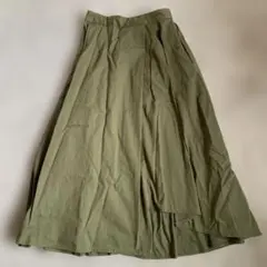E hyphen world gallery フレアスカート オリーブ