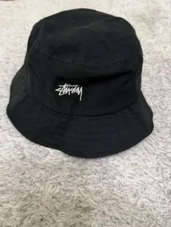 最終値下げ　STUSSY バケットハット 黒 綿100%