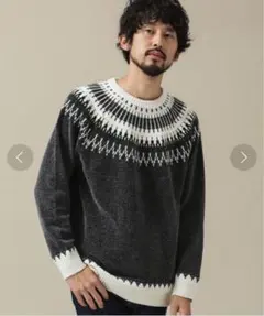 ノルディック柄 ニット