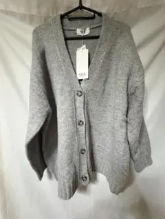 AZUL by moussy グレー カーディガン ポケット無し