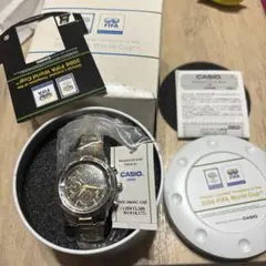 希少商品未使用CASIO WEF-506WC FIFA2006 メンズ腕時計のサムネイル
