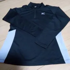 Mizuno ハーフジップ長袖Tシャツ Mサイズ ブラック