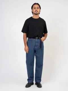 26SS☆KAJA MEDIUM BAGGY BLACK DENIM PANTS - メルカリ