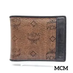 MCM　2つ折り財布　ヴィセトスモノグラム柄　レザー　ブラウンのサムネイル