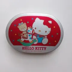 希少!1985年製　ハローキティ 仕切り付きアルミ弁当箱　昭和レトロ