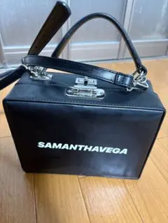 SAMANTHAVEGA ボックス型ショルダーバッグ ブラック