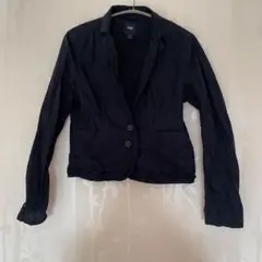 【未使用】GAP ネイビー　コットン　フリル　ジャケット