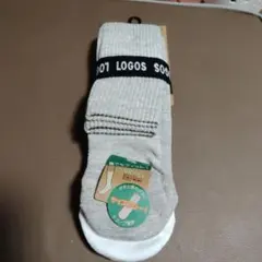 LOGOS クルーソックス グレー ホワイト