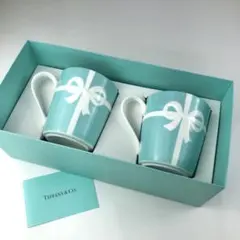 ティファニー ブルーリボン マグカップ　ペア