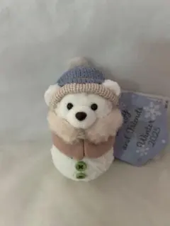 ダッフィー ぬいぐるみチャーム シークレットスノーウィーデイ 雪だるま