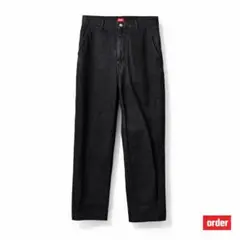 【名作】order ルーズデニムパンツ S ブラック O代官山 日本製 美品