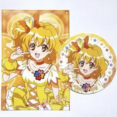 新品 キュアパイン カフェ コースター ポストカード 2点セット プリキュア