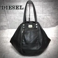 00s y2k DIESEL big studs レザー トートバッグ ブラック - メルカリ