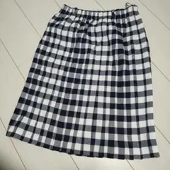 プリーツスカート ひざ丈 チェック グランジ Y2K 平成　00‘s ガーリー