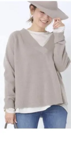 ドゥズイエムクラス　ミドルゲージVプルオーバー