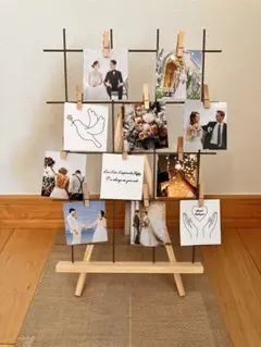 木製フォトスタンド　ウェディング　ウェルカムスペース　ミールヘーデン写真立て