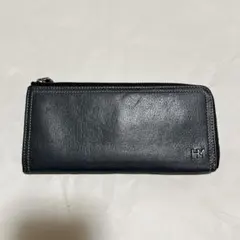 HANAE MORI ハナエモリ L字ファスナー長財布 レザー ロゴ 革 グレーのサムネイル