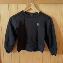 男の子　COMME CA ISM 黒 長袖トレーナー 120A