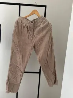 【WEGO】ベージュ ウエストゴム イージーパンツ サイズL