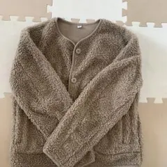 UNIQLO ボア フリース カーディガン ベージュ S(最後値下げです)