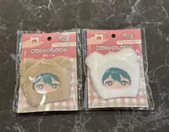 ぬい活　頭巾　くま　ベージュ　白　セリア