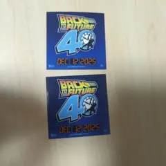 東京コミコン　バック・トゥ・ザ・フューチャー　40周年ステッカー