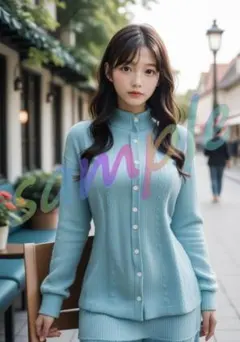 GS228【1点物】 A4ポスター AI 写真 リアル 美女 グラビア 彼女