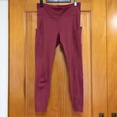 lululemon レギンス ジップポケット付 ボルドー サイズ4 - メルカリ