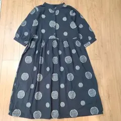 ★美品★　pikkuanni　ダークグレー　シャツワンピース